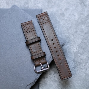 Dark Brown Vegtan Leather Watch Band Strap 24mm 22mm 20mm Brown Vegtan Leather Watch Strap Strap 18mm 16mm 14mm Square Watch Men Women