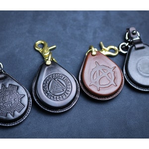 Cover For Harley Key Fob Fat Boy X48 1200 883 Street Glide Leather Case Holder Cvo Road Electra Ultra Heritage Remote Holder Skull Keychain