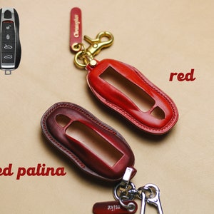 Cayenne Key Fob Cover Case Porschee 3 4 Buttons Panamera 970 971 Carrera 911 991 Taycan Cayman 996 997 Macan 918 Spyder 718 Boxster Holder