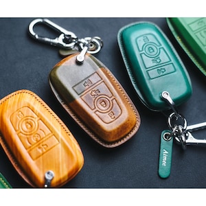 Key Fob Cover for Bronco 3/4/5 Buttons 2017 -2022 Bronco, Edge ST, Escape, Expedition, Maverick, Mustang, Ect, Personalized Keychain Remote