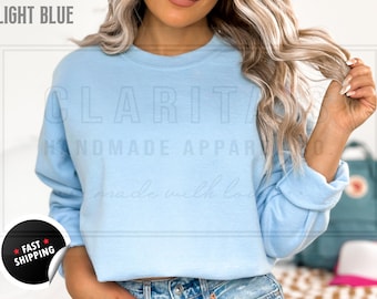 Sudadera en blanco, sudadera de cuello redondo Gildan 18000, ropa al por mayor, ropa en blanco, suéter unisex en blanco para hombre y mujer, G18000 en blanco