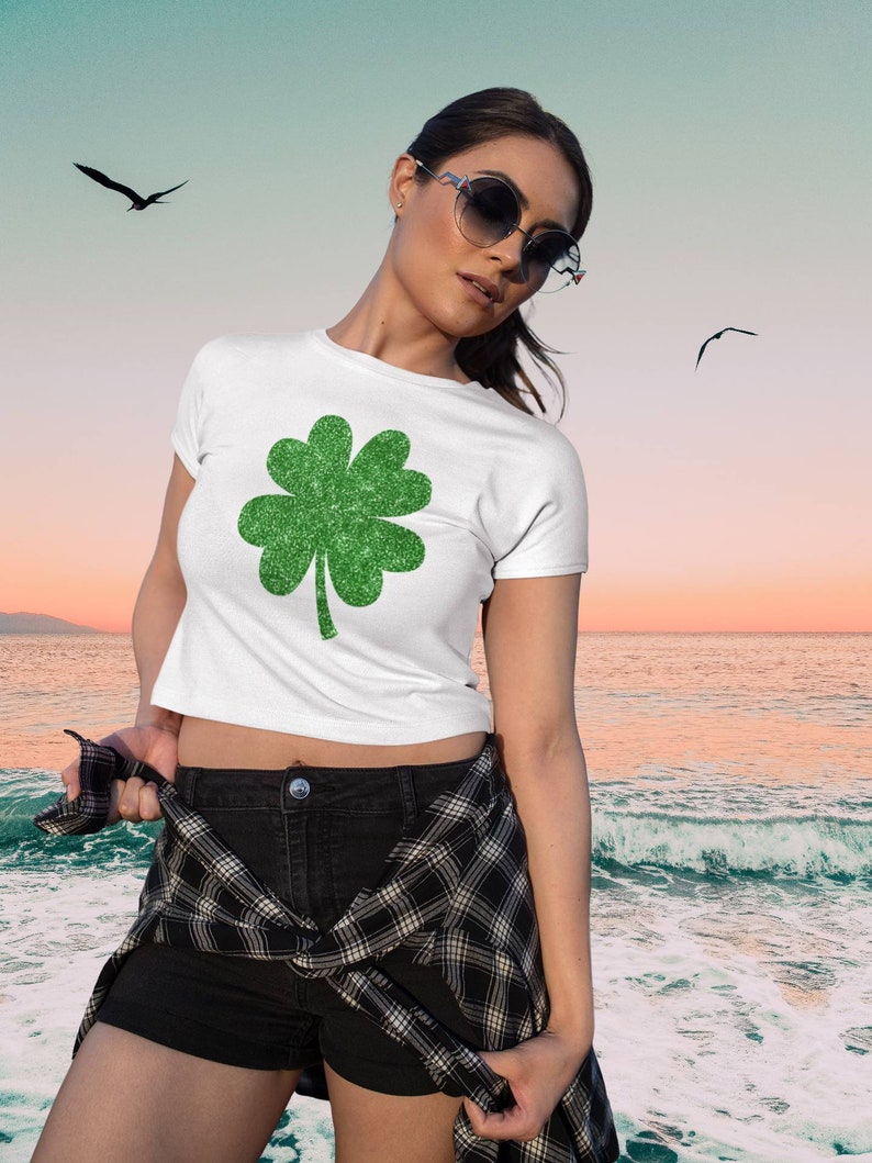 saint pattys day crop top