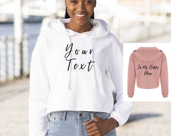 Custom Cropped Hoodie | Personalized Design, Bulk Orders