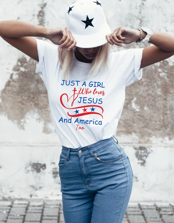 Jesus & America T-Shirt: Patriotic Christian Tee