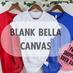 Blank Bella Canvas Unisex Style T-shirts, Plain Bella Canvas 3001 CVC, Blank Apparel Shirt for Men & Women, Wholesale Blank Basic T-Shirts