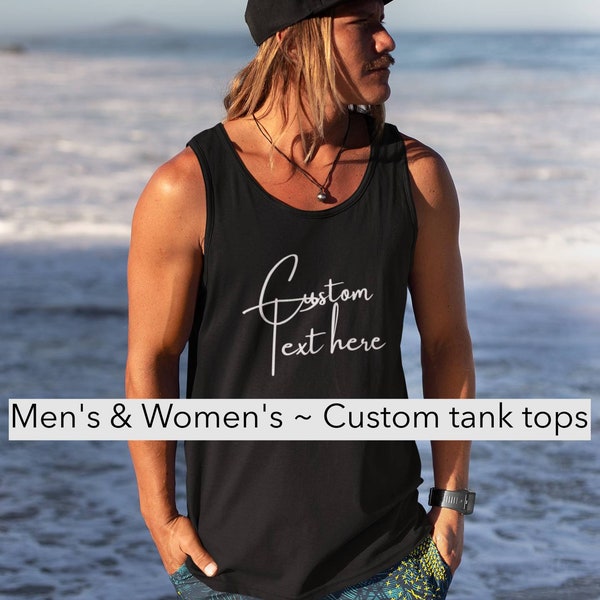 Custom tank tops | Unisex Custom tshirts | Personalized tshirts | Custom Bachelorette  tanks | Custom bachelor tanks | Custom birthday tee's