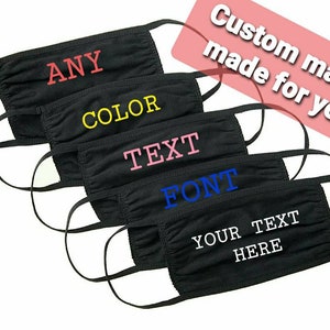 Personalized cloth face masks | Fun face covering | Wedding | Bachelorette | Bachelor | Christmas | Teacher | 100% cotton Reusable face mask