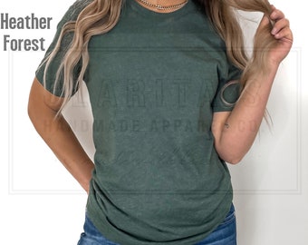 Blank Bella Canvas 3001 CVC Plain Heather Shirt for Adults Blank Unisex Soft Cotton Style T-shirts, Wholesale Shirts, FREE Shipping Over 35