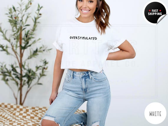 Overstimulated Comfort Colors T-Shirt: Unisex Mental Health Tee