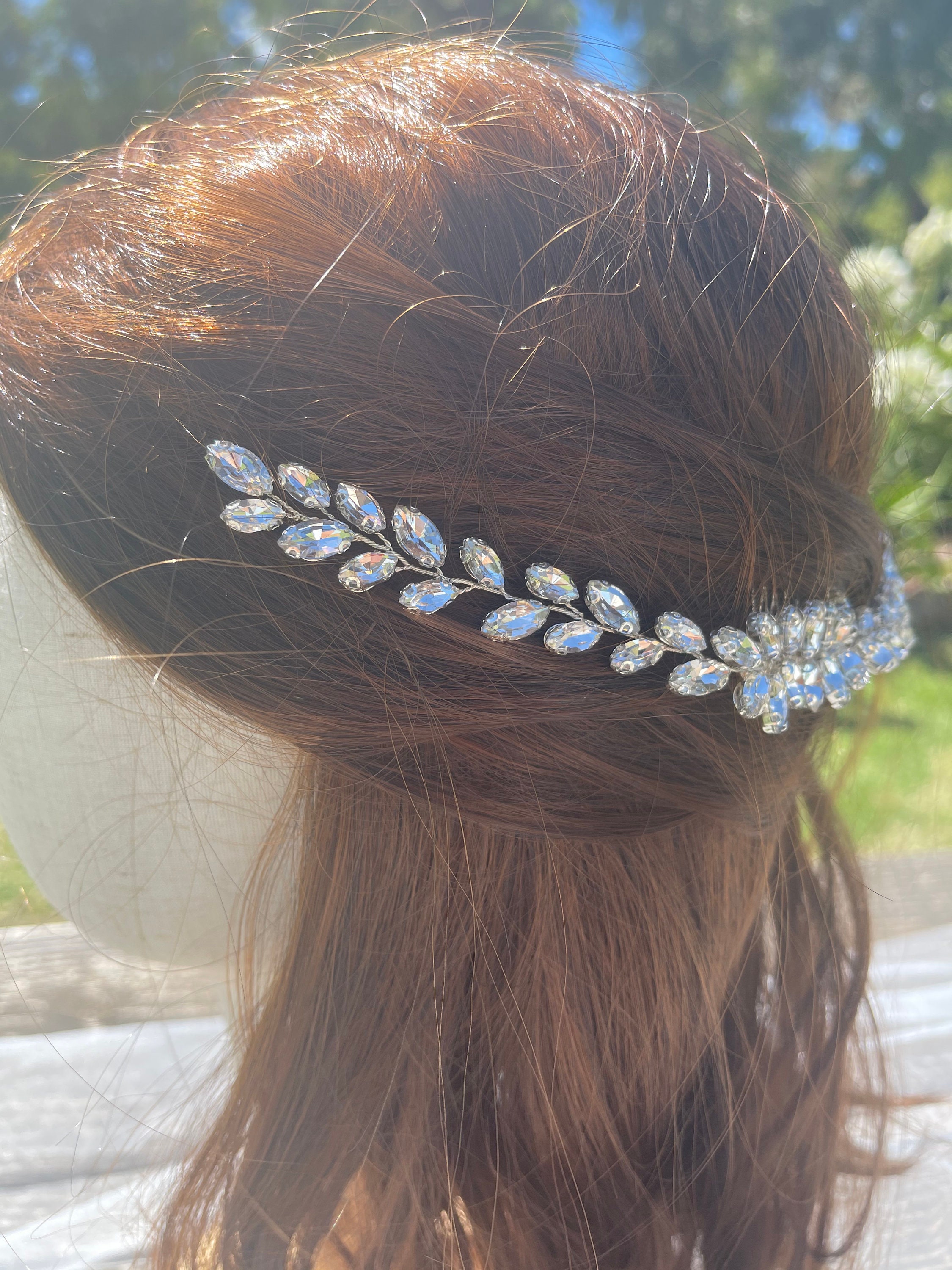 braut haarkamm strass