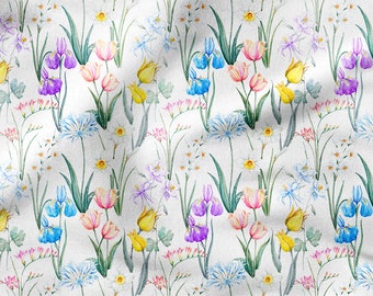 SMALL FLOWER Pattern cotton 100/% MEADOW Eco-print Printed Cotton Fabric Width 155cm 61