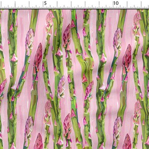 アスパラガスコットン100%、エコプリント、プリントコットン生地、野菜生地、幅150 cm / 60インチ