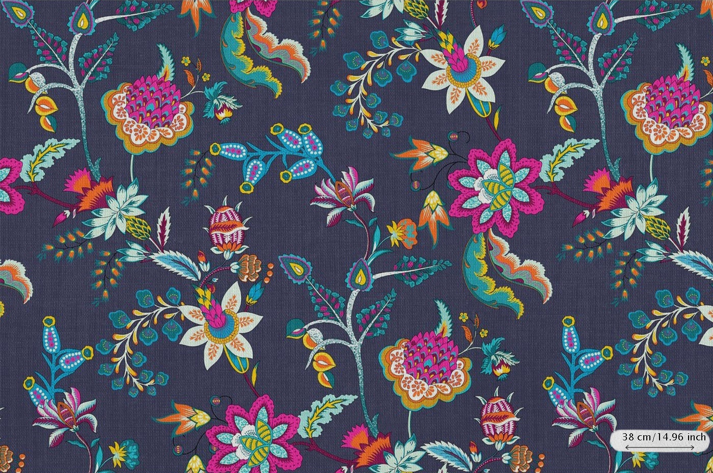 Floral Cotton Fabric Ecoprint Cotton Knit Fabric Etsy