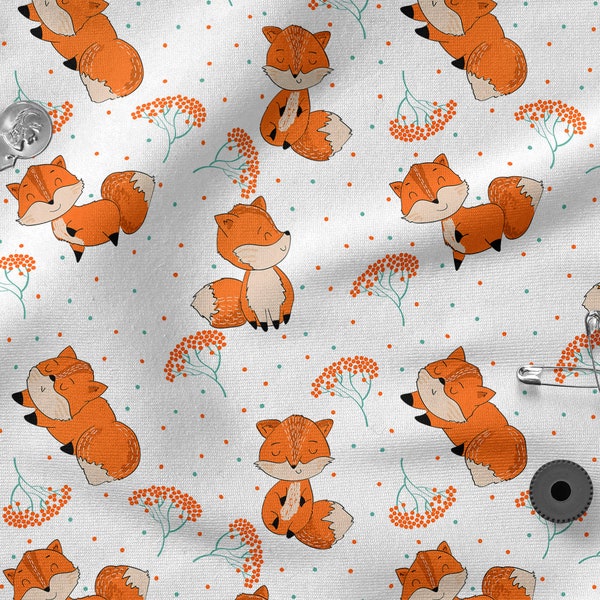 TNY FOX, cotton 100%, Eco-print, Printed Cotton Fabric, Width 155cm /61"