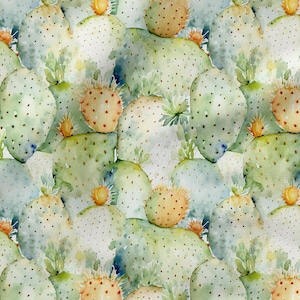 Kaktus, Baumwolle 100%, Eco-print, bedruckter Baumwollstoff, Baumwollköper, Baumwollbatist, Baumwollleinwand, 150cm breit