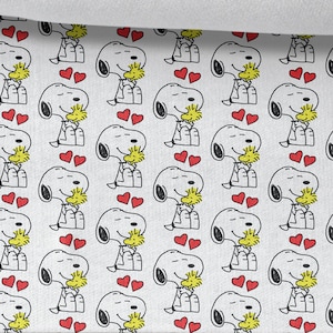 Sweatshirt Fabric Cartoon, Dog, Stretchable, Cotton Knit Fabric, for Sweatshirts, Sportswear and Children's Clothing 230gsm Weight
