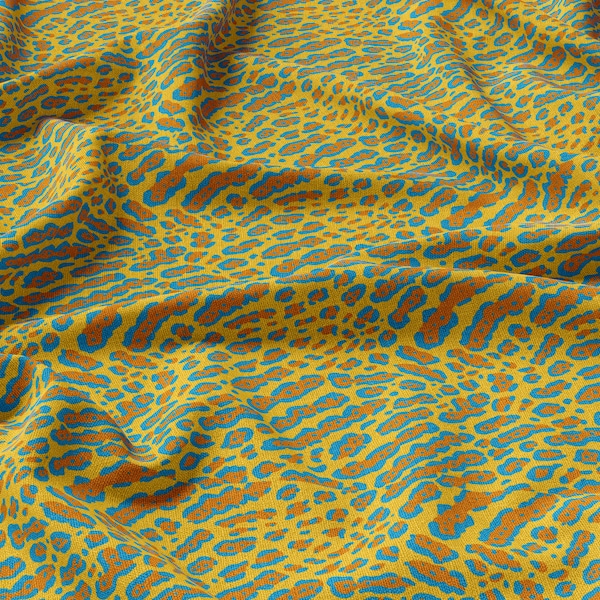 Linen Animal Print Fabric Etsy