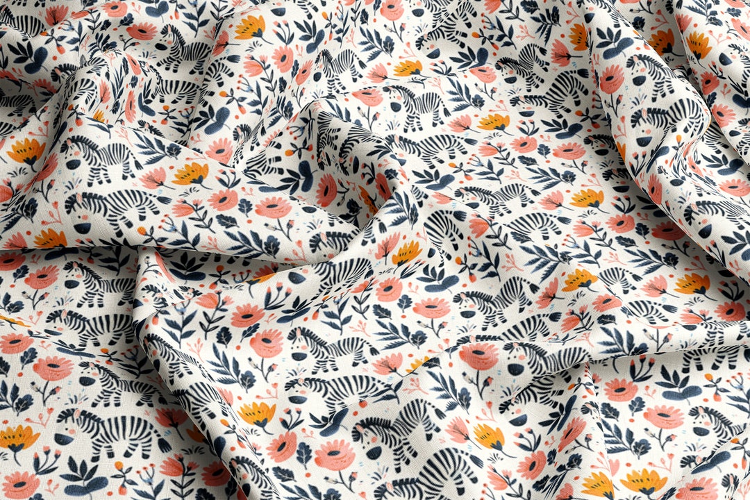 Patterns VISCOSE Fabric 100%, Eco-print, Printed Viscose Fabric, Zebra ...