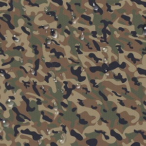Tessuto impermeabile Cordura Army Camouflage, PN-EN ISO, trama 600D, 200 g/m2, larghezza 150 cm /60"