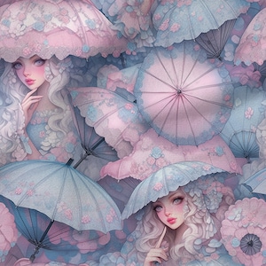 Beautiful girl Pattern cotton 100%, Eco-print, Printed Cotton Fabric,girl fabric, Width 150cm /60&quot;
