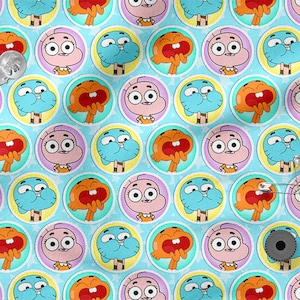 Classic Cartoon cotton 100%, Eco-print, Printed Cotton Fabric, Cartoon fabric, Width 150cm /60"
