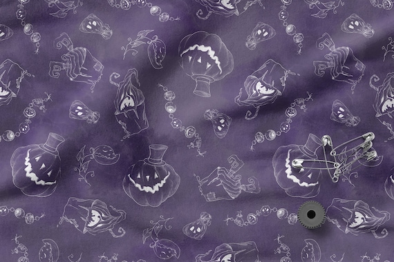 Hallowen cotton 100%, Eco-print, Printed Cotton Fabric, Hallowen fabric Width 150cm /60"