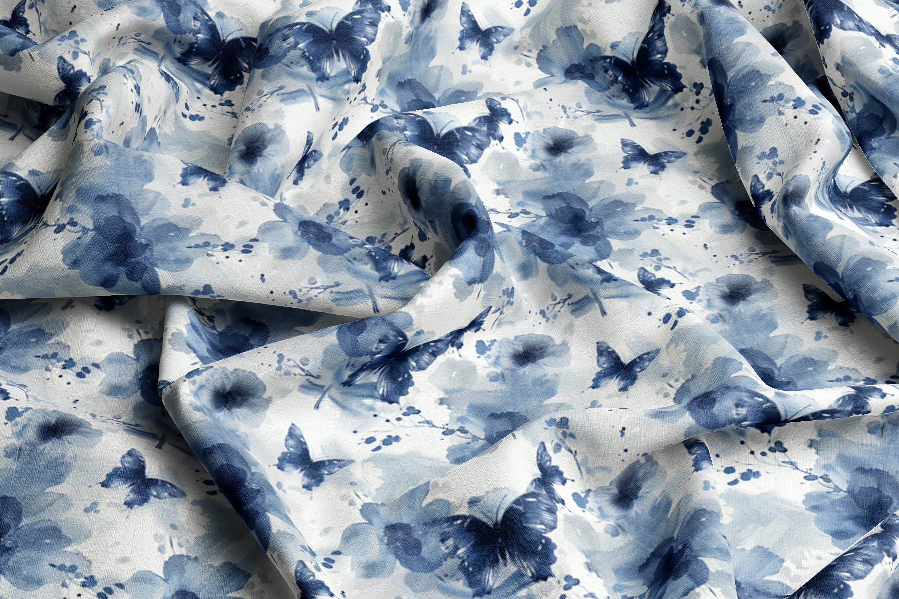 Patterns VISCOSE Fabric 100%, Eco-print, Printed Viscose Fabric, Floral ...
