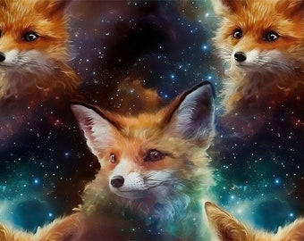 FOX Collection cotton 100%, Eco-print, Printed Cotton Fabric, FOX fabric, Width 150cm /60"