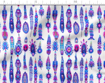 Scandinavian Folk Plants cotton 100%, Eco-print, Printed Cotton Fabric, Scandinavian fabric, Width 150cm /60"