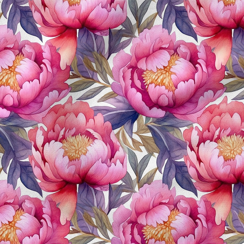Peony Fabric - Etsy
