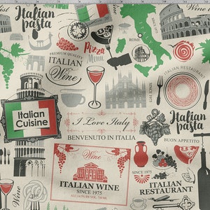 Italienische Baumwolle 100%, Eco-print, Italienischer Stoff, Breite 150 cm.