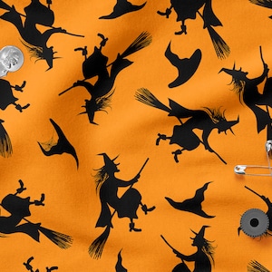 Colorful Witch cotton 100%, Eco-print, Printed Cotton Fabric, Witch  fabric, Width 150cm /60&quot;
