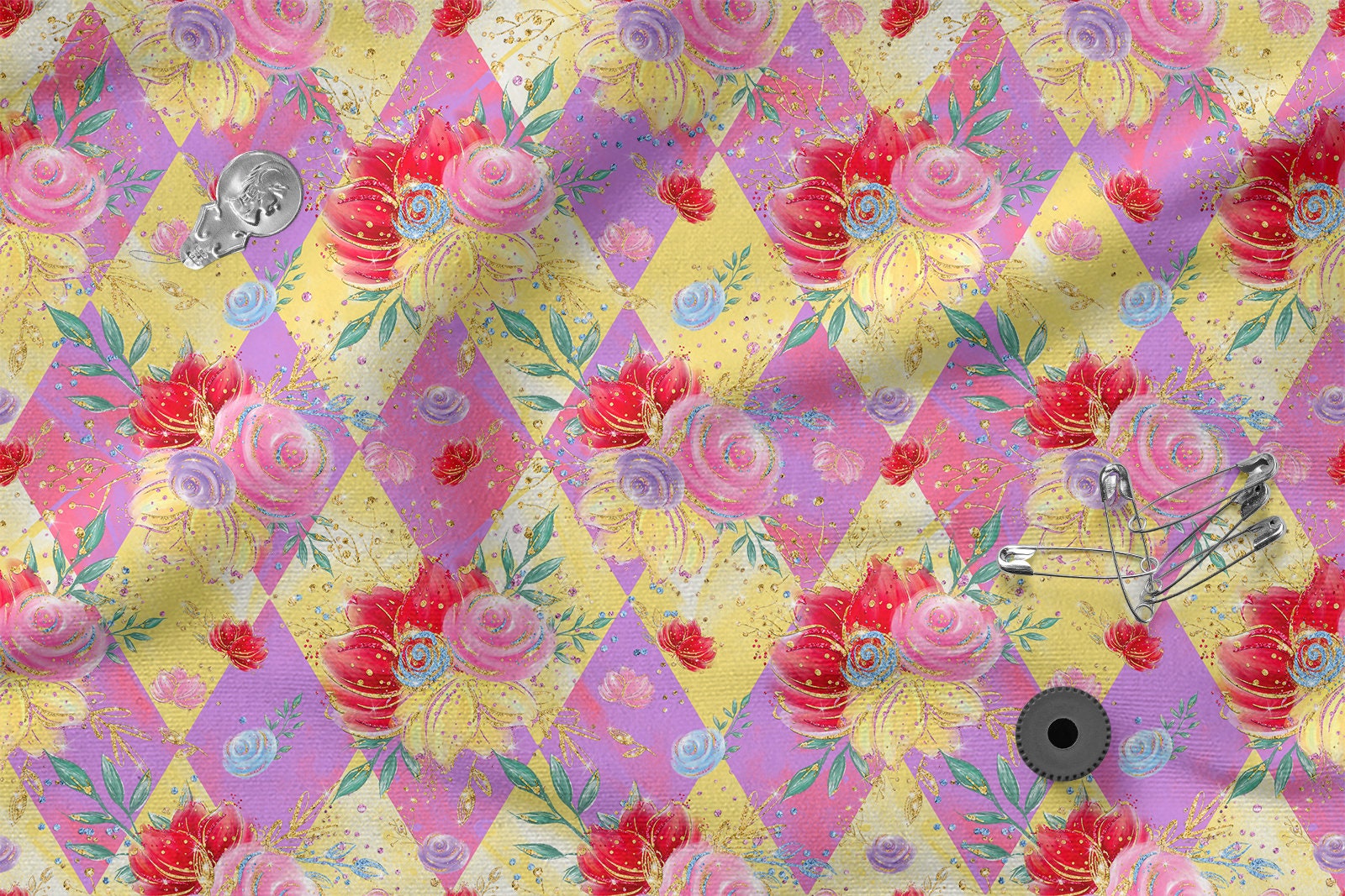 Alice Patterns Cotton 100%, Eco-print, Printed Cotton Fabric, Fabric ...