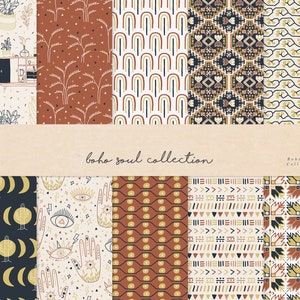 Boho Soul Collection - Fat Quarter Bundle 10 pc/bundle - Sold By The Bundle - High Quality Cotton  - 24 Hour Shipping