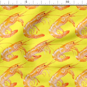Colorful shrimp cotton 100%, Eco-print, Printed Cotton Fabric, shrimp  fabric, Width 150cm /60&quot;