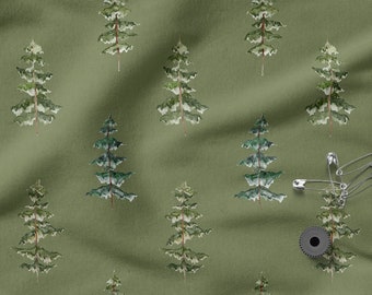 Tela de algodón 100% con estampado de árboles forestales, ecoimpresión, tela de algodón estampada, ancho 150 cm (60"), diseños a elegir.