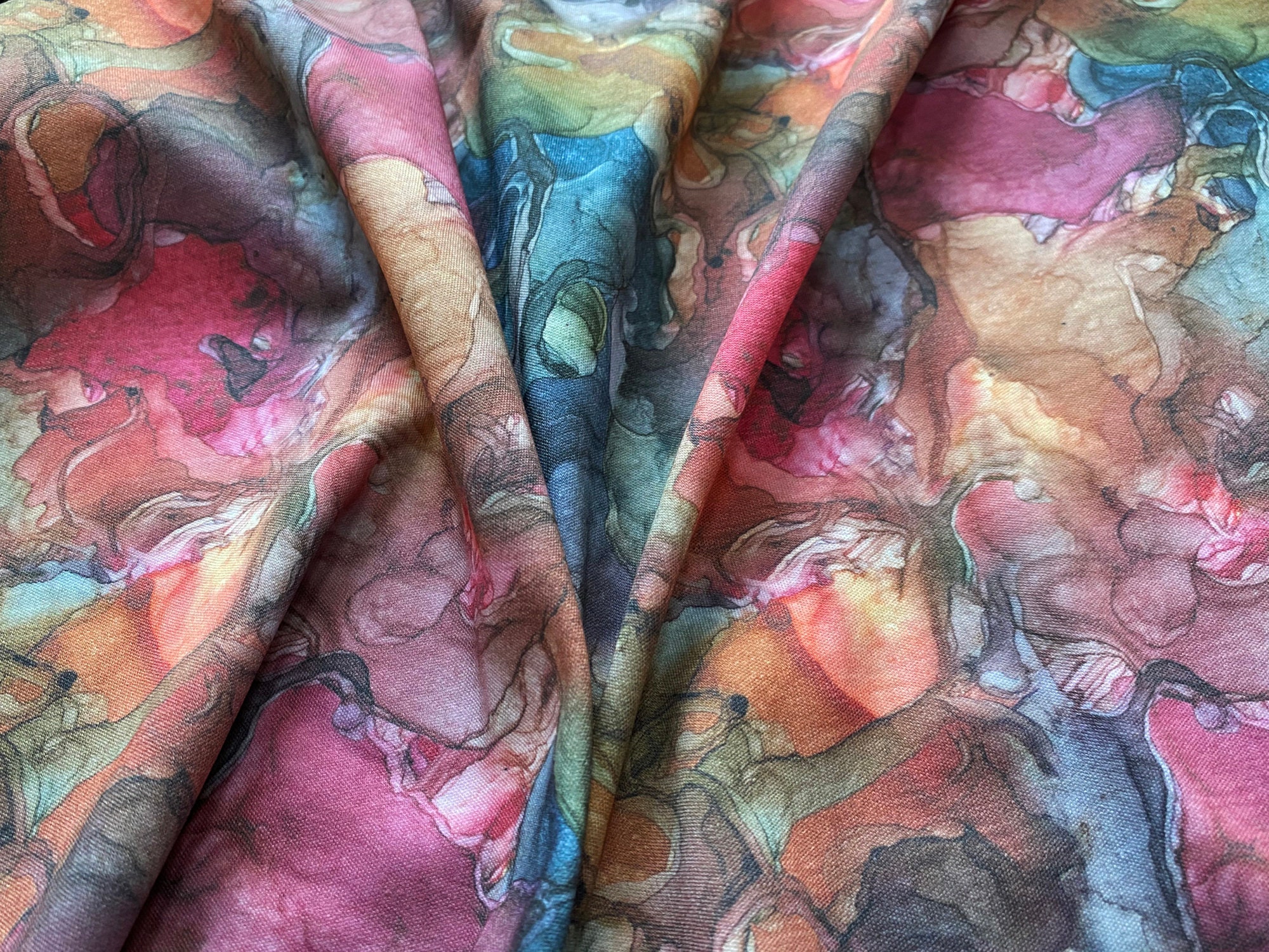 Cotton Knit Fabric Microcosm Stretchable Colorful Cotton Etsy Australia