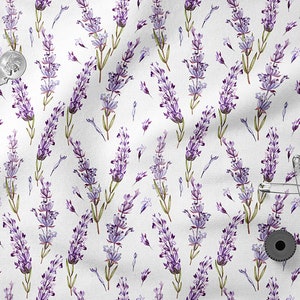 Lavender cotton 100%, Eco-print, Printed Cotton Fabric, Width 150cm /60&quot;
