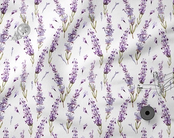 Lavender Meadow cotton 100%, Eco-print, Printed Cotton Fabric, Width 150cm /60"