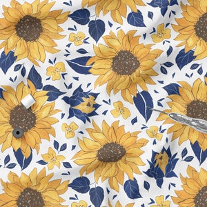 Cotton Knit Fabric Floral Pattern, Stretchable, Flowers Cotton Knit, Eco-Print, 200gsm weight