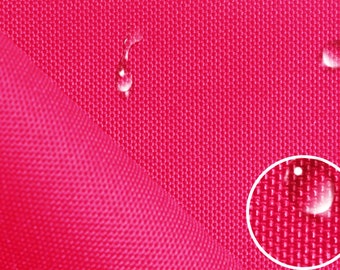 Waterproof fabric OXFORD Intense Pink, Coated on one side with polyurethane, 200G/m2, Width 160cm /63"