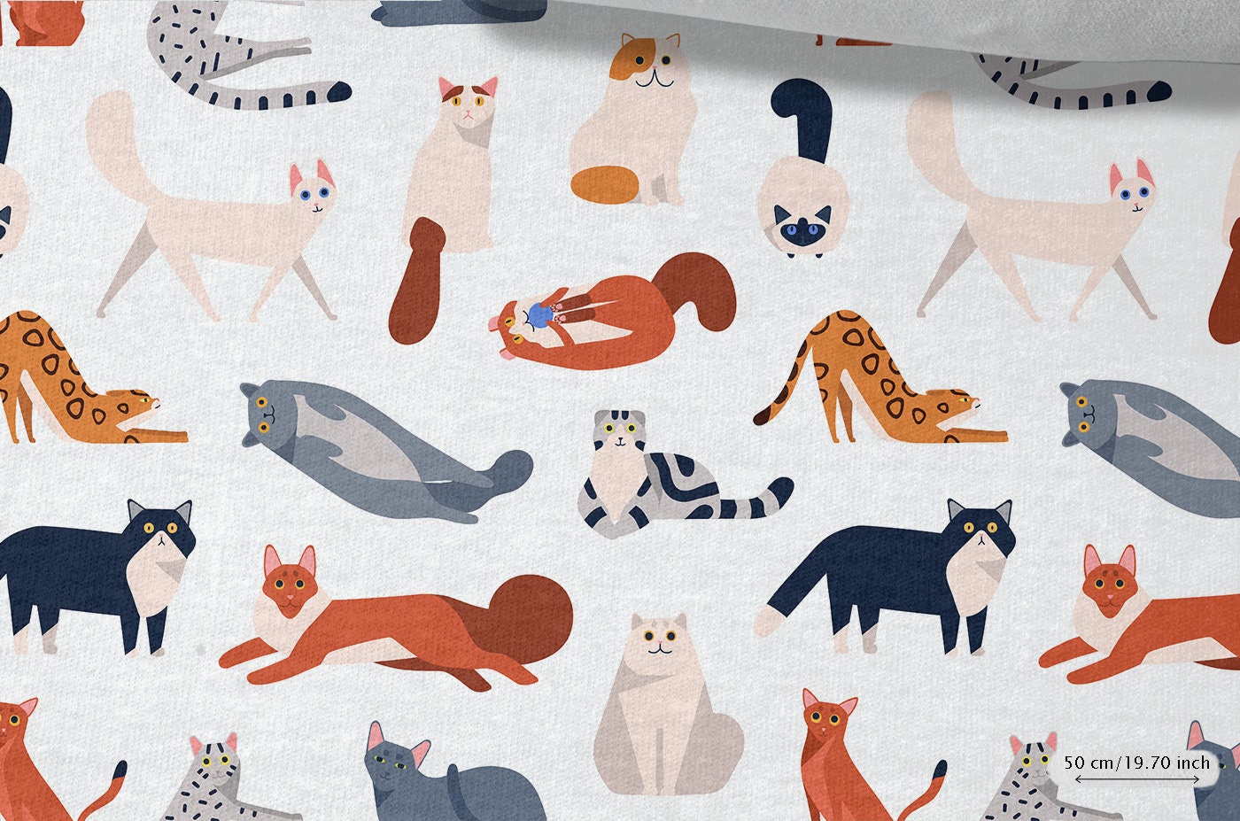 Cat Jersey Fabric Etsy Singapore
