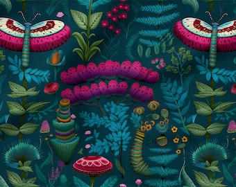 Garten-Baumwolle 100%, Eco-print, Bedruckter Garten-Baumwollstoff, Breite 150 cm