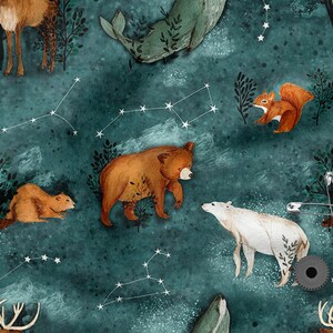 Wild Animals Cotton Fabric, Eco-print, Cotton Knit Fabric, Sweatshirt Fabric Animal Pattern- fabrics to choose from