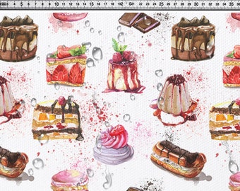 Tejido Cordura impermeable, tejido para dulces, helados, PN-EN ISO, tejido 600D, 200 g/m², ancho 150 cm (60"), estampados a elegir.