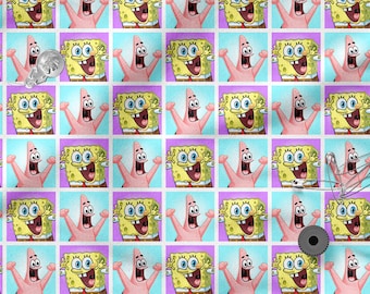 Classic Cartoon cotton 100%, Eco-print, Printed Cotton Fabric, Cartoon fabric, Width 150cm /60&quot;