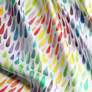 Multicolor Pattern Cotton Sateen, really soft and beautiful fabric, cotton satin, Perfect for crafting, clothing, bedding, Width 150cm /60&quot;