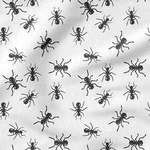 Ants cotton 100%, Eco-print, Printed Cotton Ants fabric, Width 150cm /60"