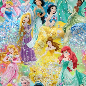 Fairytale Pattern cotton 100%, Eco-print, Printed Cotton Fabric, Fairytale fabric, Width 150cm /60&quot;
