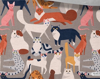 Sweatshirt Fabric CAT , Stretchable, cat  Fabric, Cotton Knit fabric, for Sweatshirts, Sportswear and Children&#39;s Clothing 230gsm